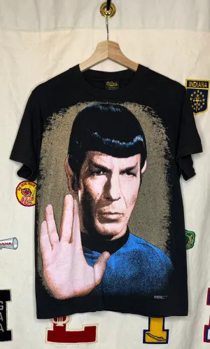 1991 Spock Star Trek Big Face T-Shirt: M