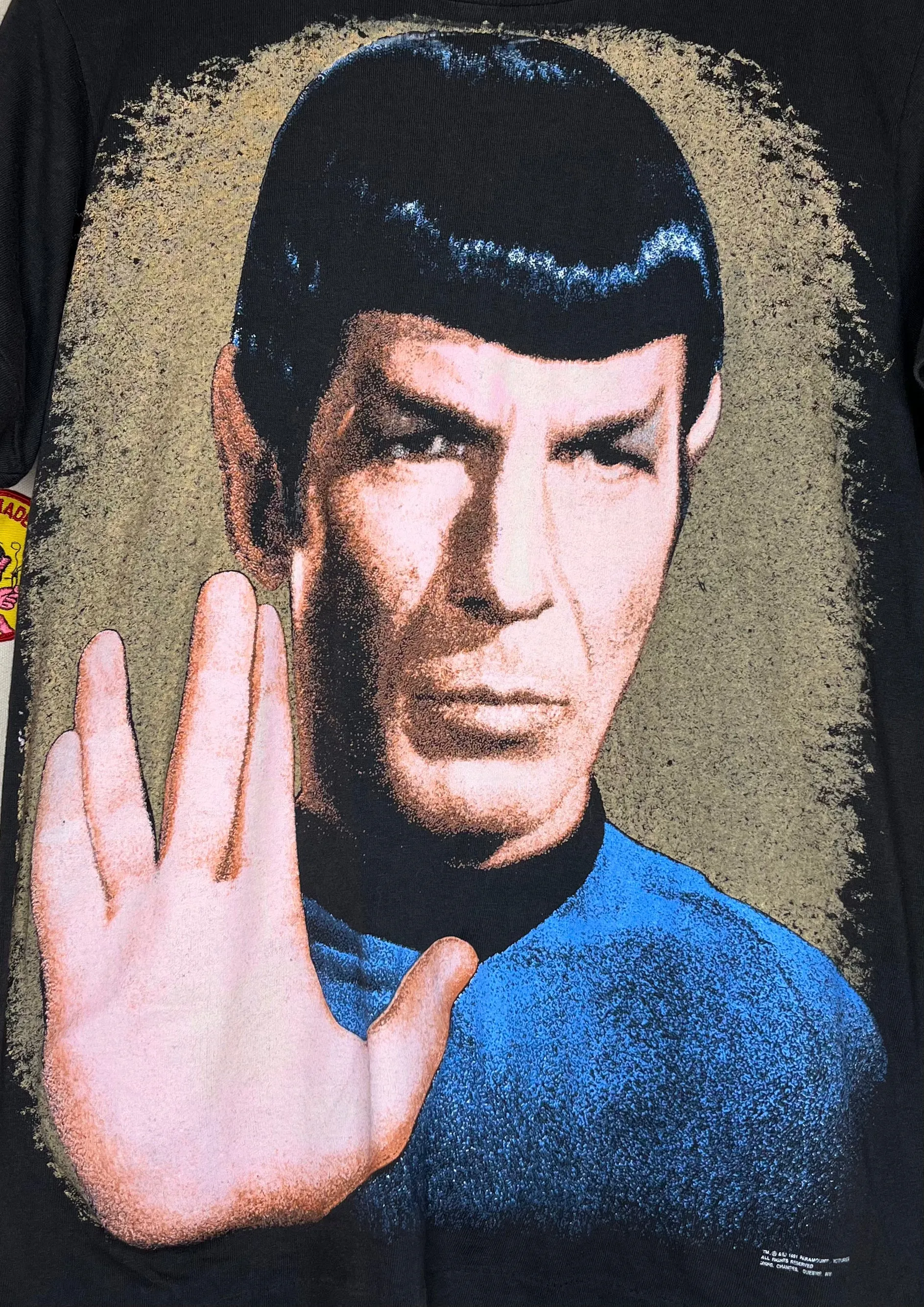 1991 Spock Star Trek Big Face T-Shirt: M