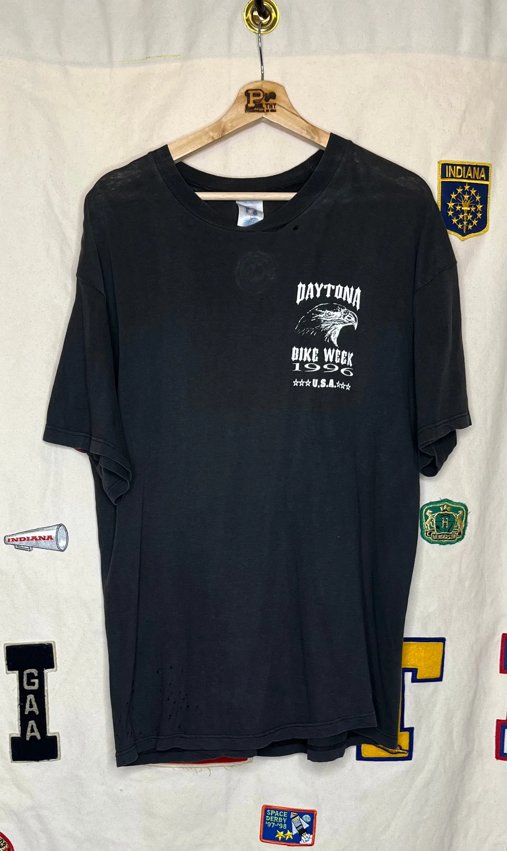 1996 Daytona Bike Week Logo 7 T-Shirt: L