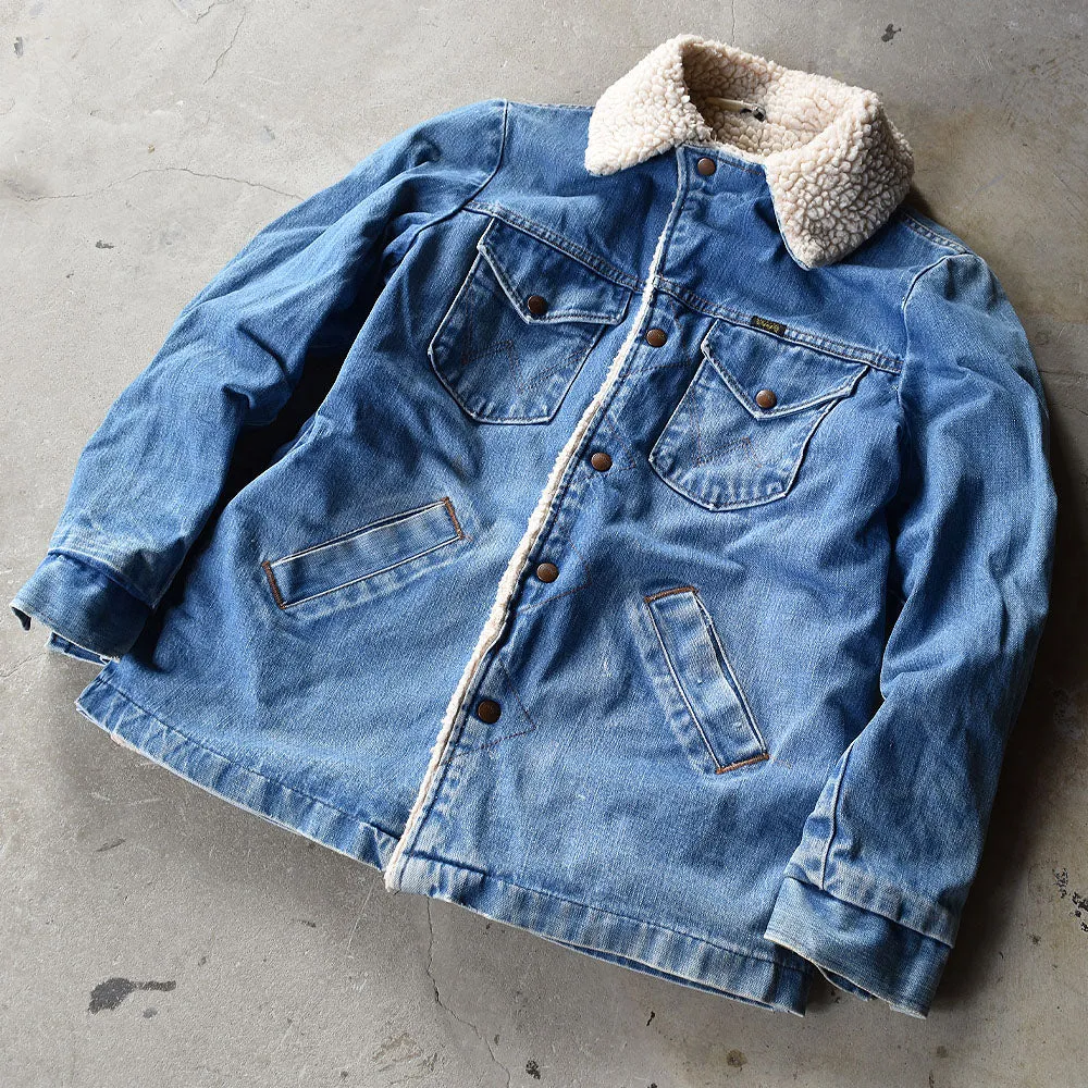 80’s Wrangler ロング丈 デニムボアジャケット USA製 221211