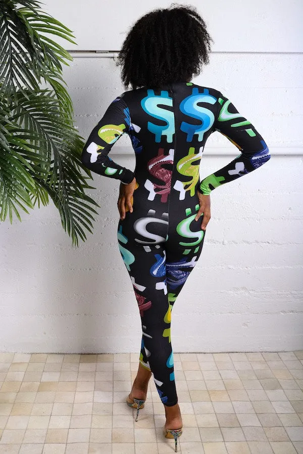AJ-10909D - LONG SLEEVE JUMPSUIT