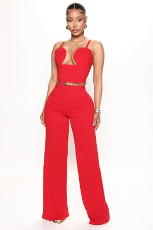 Alessandra Jumpsuit - Red