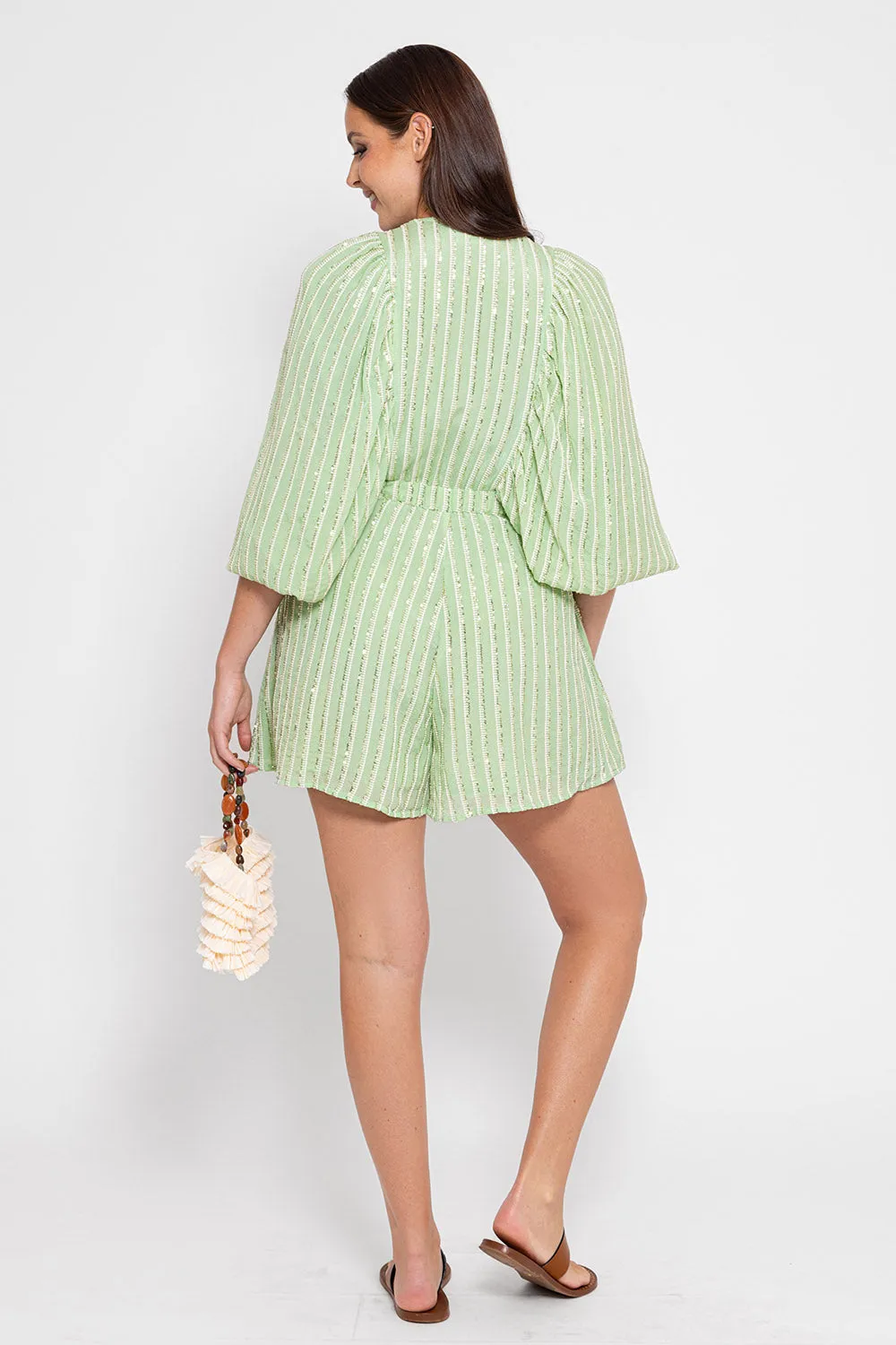ALICIA JUMPSUIT SEQUINS MINT