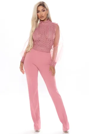 Always Classy Jumpsuit - Mauve