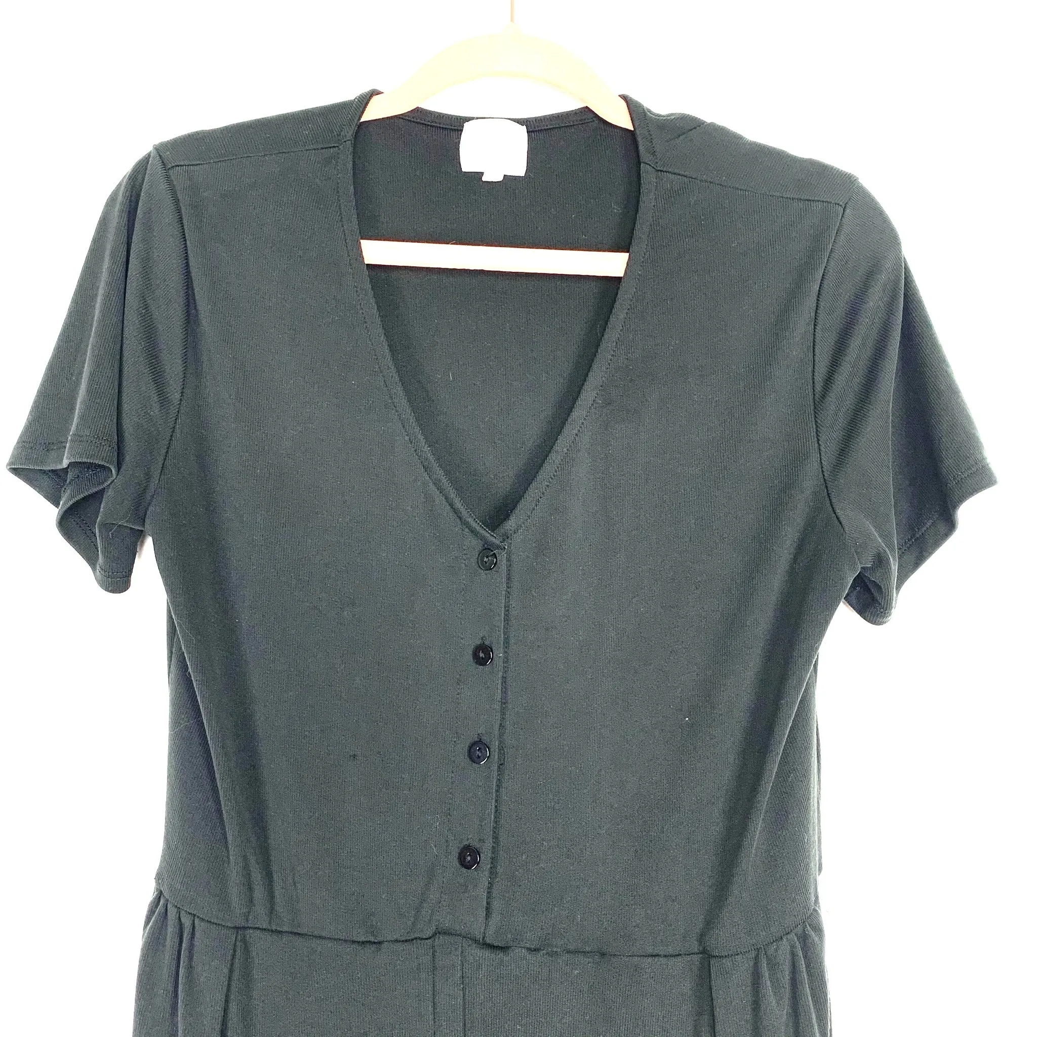 Amaryllis x Ashlee Nichols Black Ribbed Jumpsuit- Size L