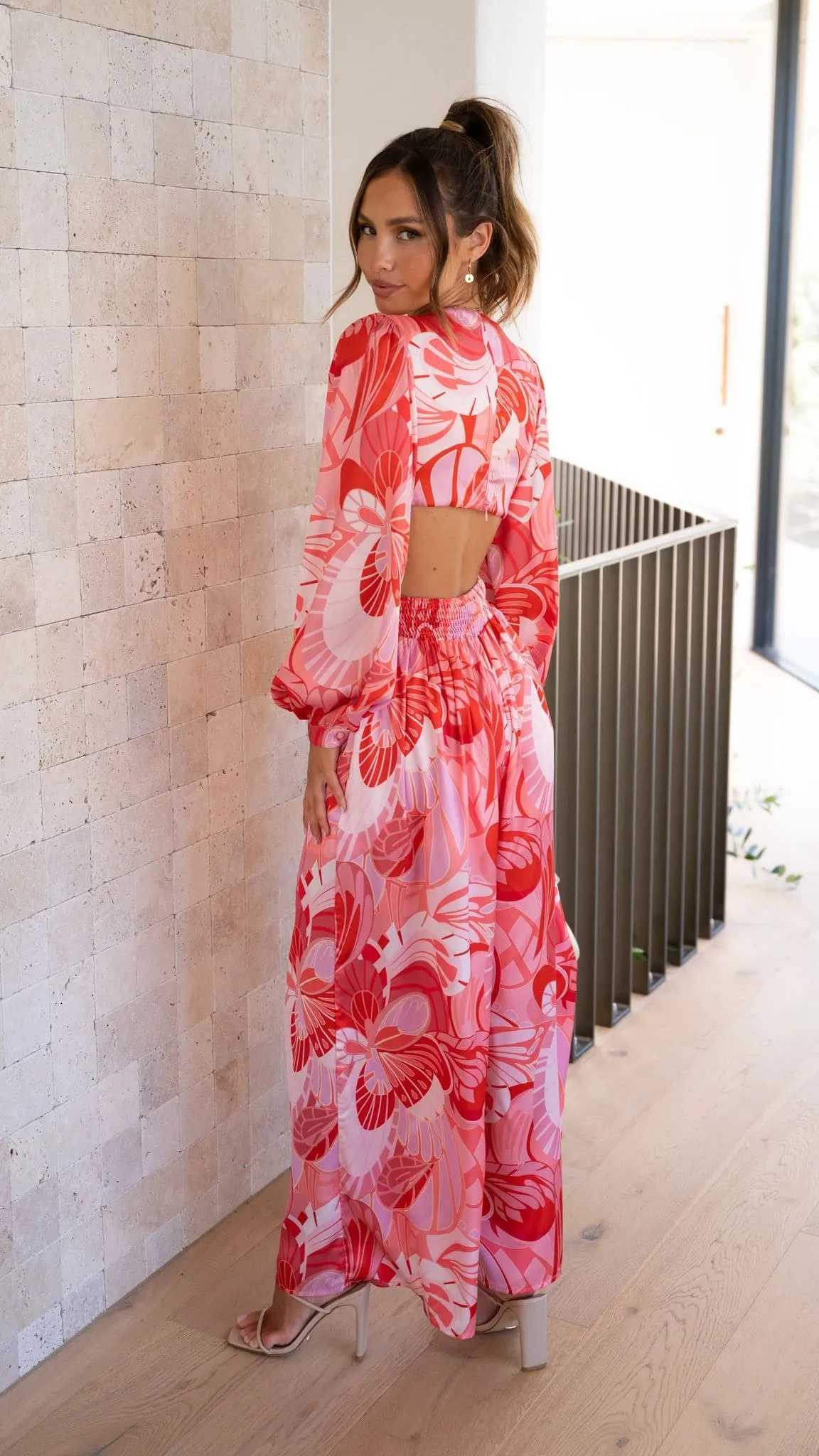 Angela Jumpsuit - Pink Floral