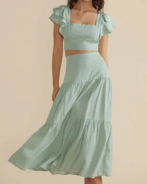 Angove Midi Skirt in Mint | Mint