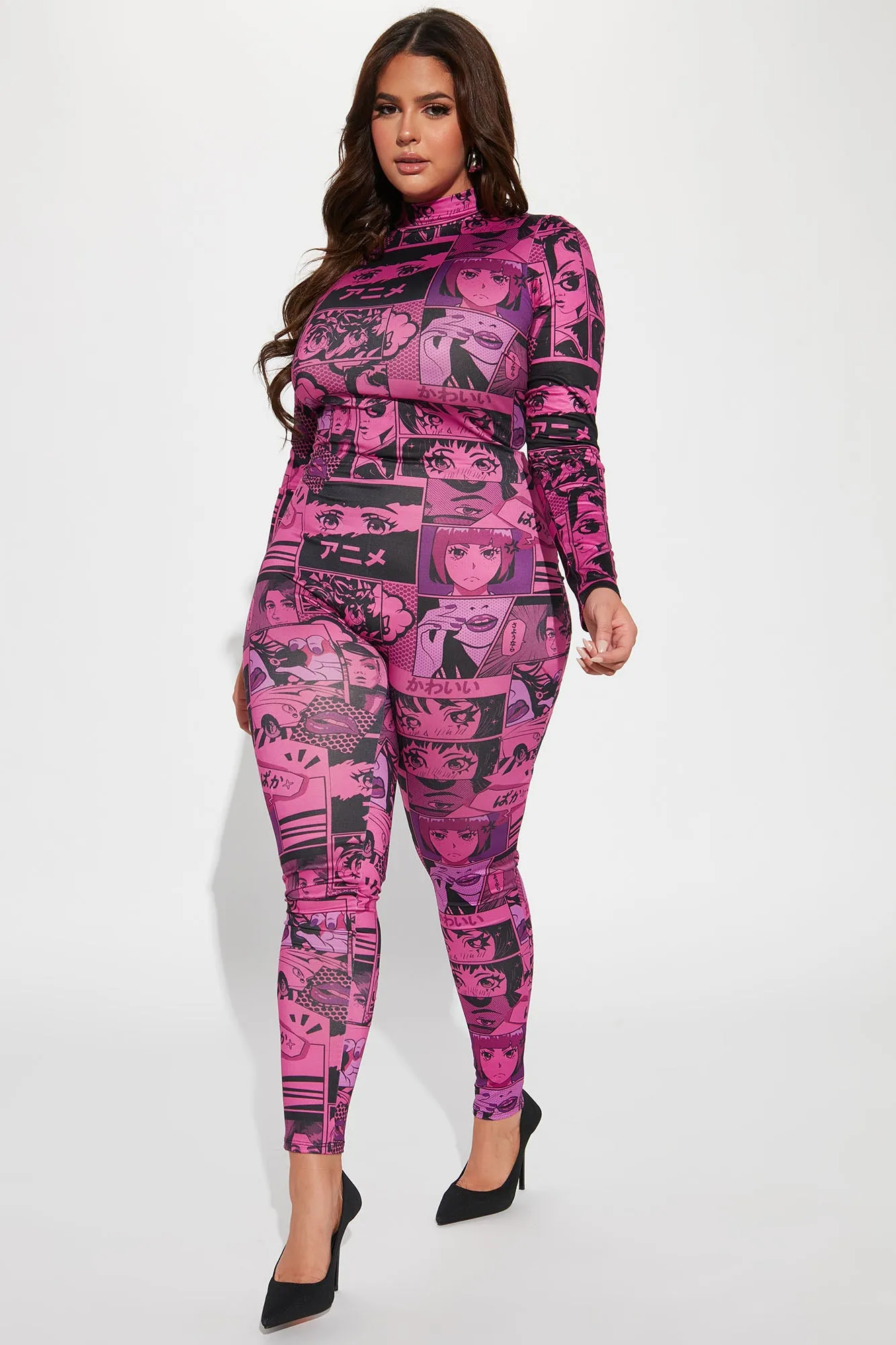 Anime It Girl Jumpsuit - Pink