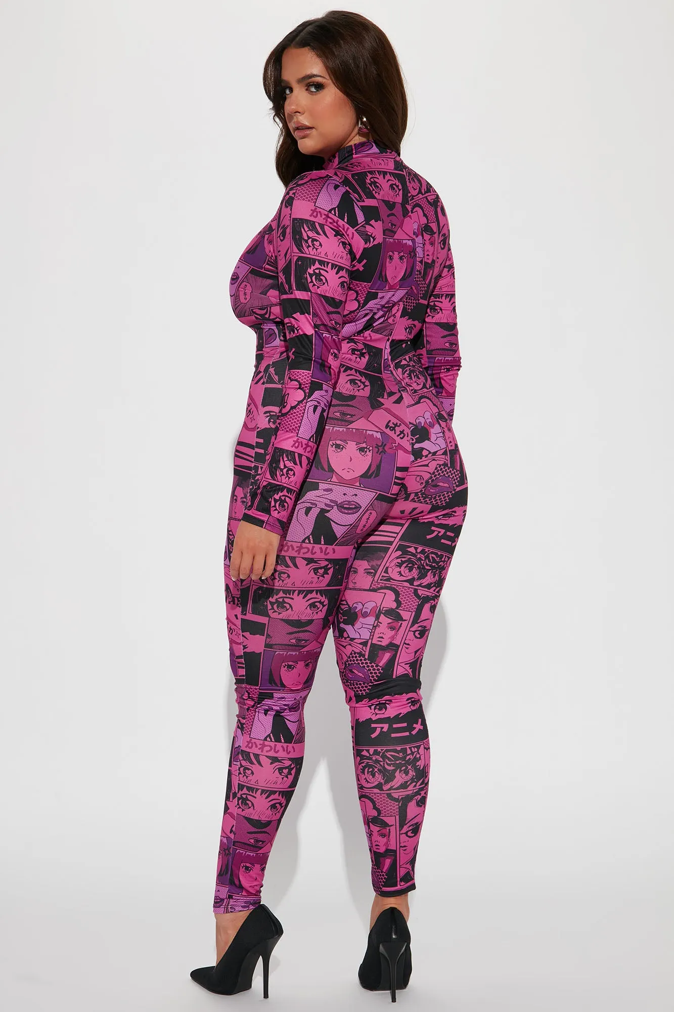 Anime It Girl Jumpsuit - Pink
