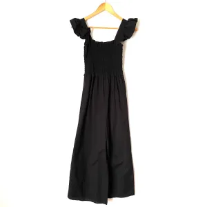 ASOS Black Smocked Top Jumpsuit- Size 0