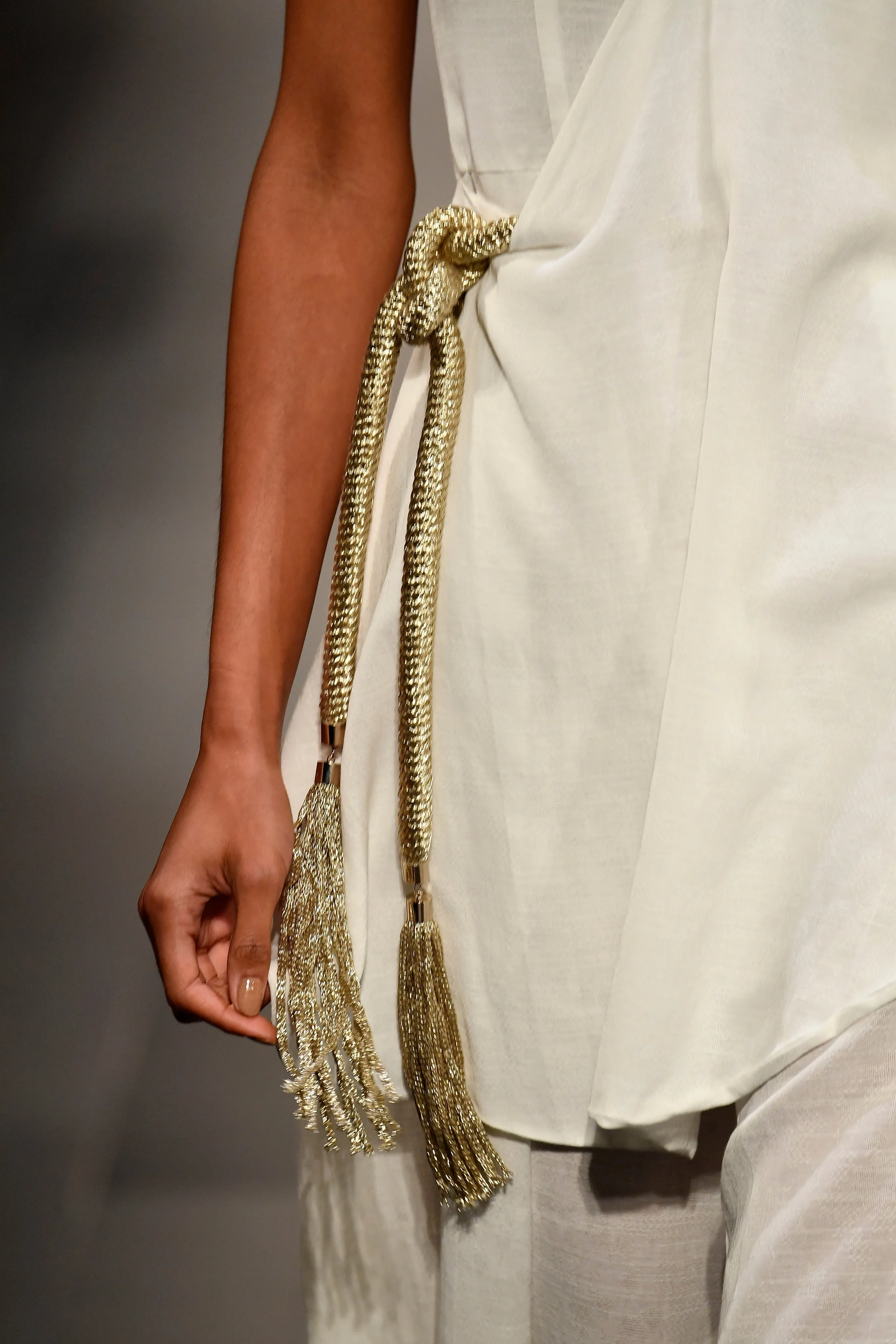Asymmetric Viscose Jacquard Jumpsuit