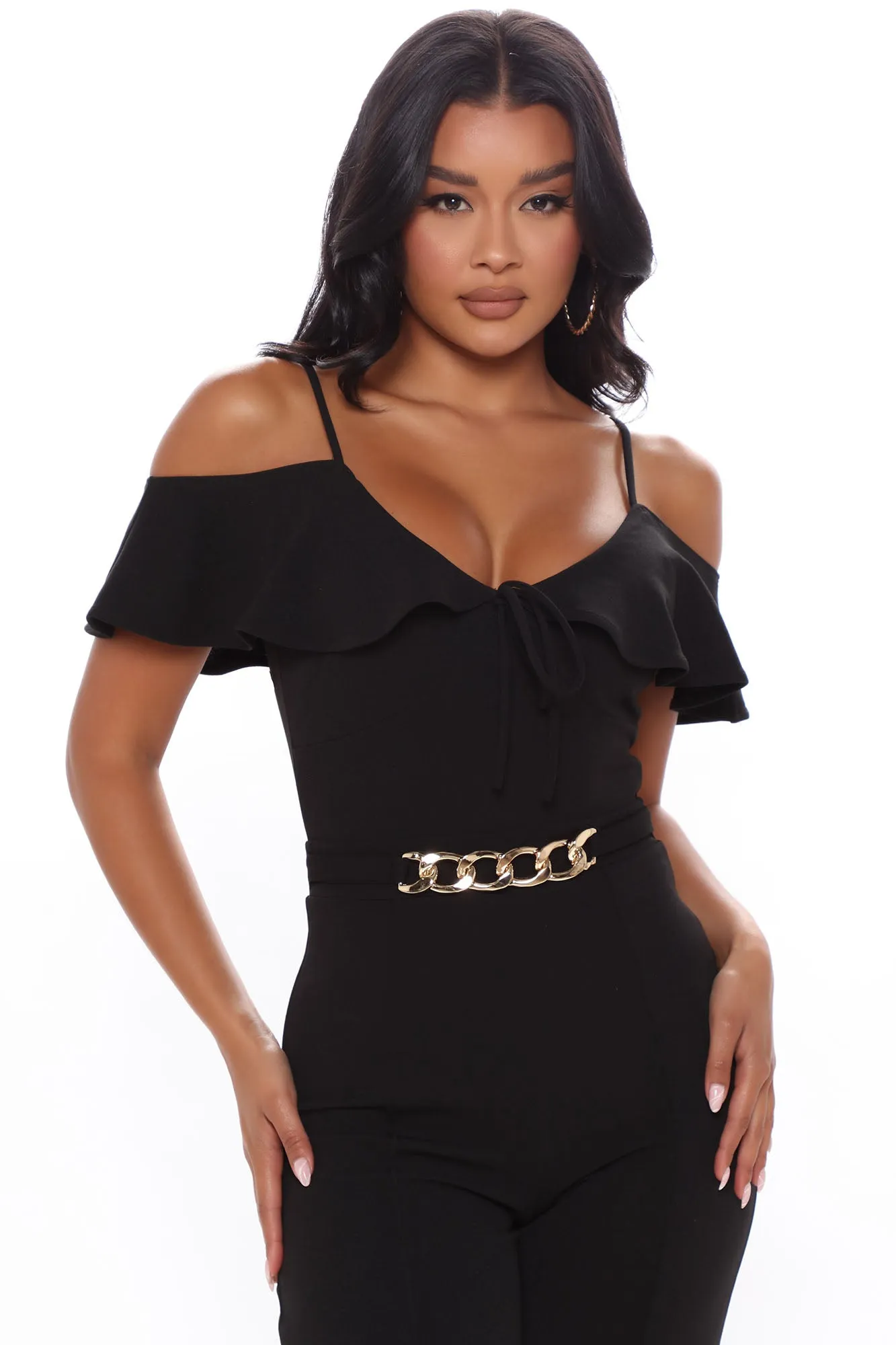 Back In The Groove Jumpsuit - Black