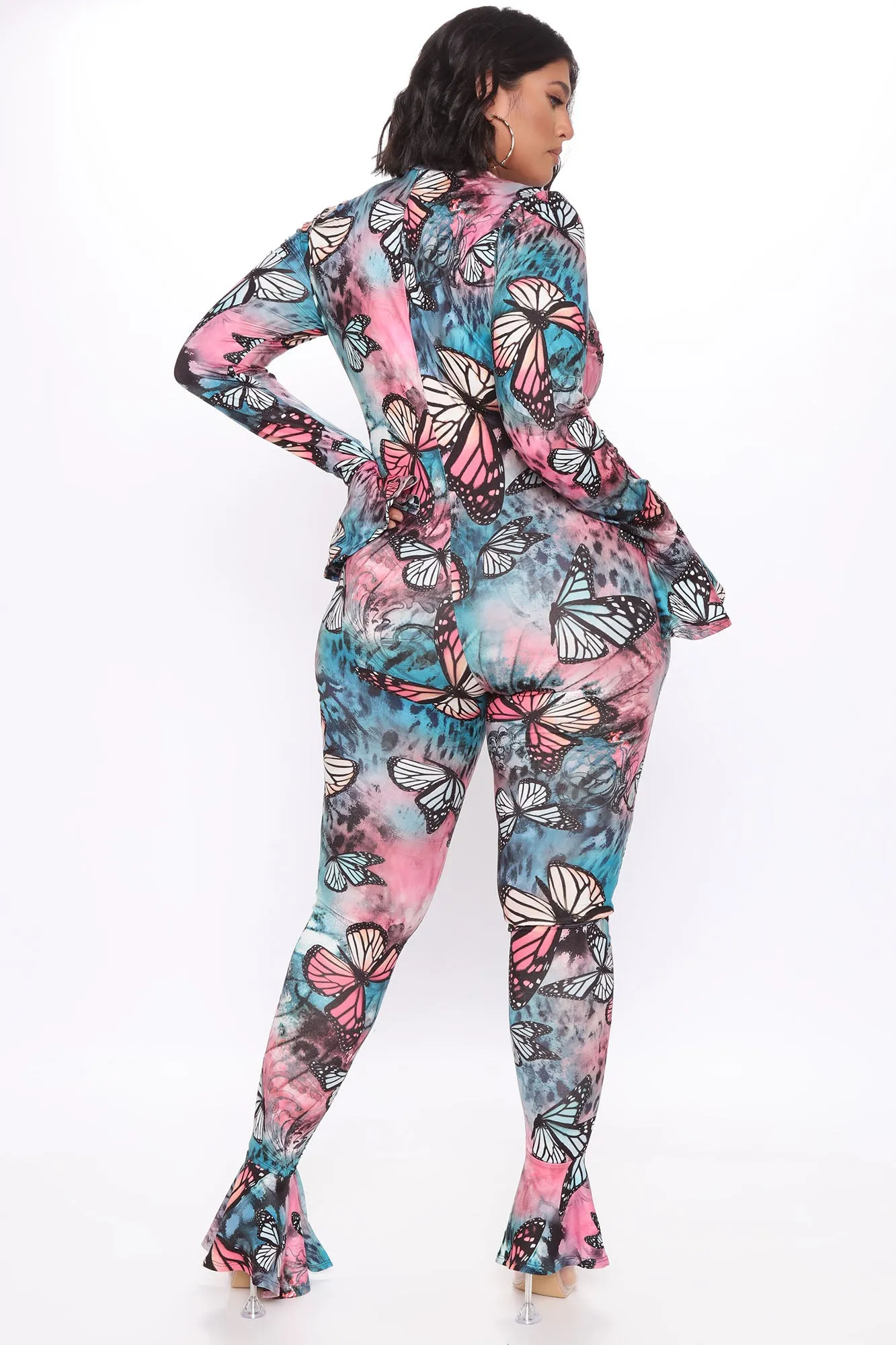 Bad Butterfly Babe Long Sleeve Jumpsuit - Black/combo