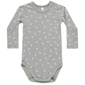 Bamboo Bodysuit in Blue Ditsy by Quincy Mae