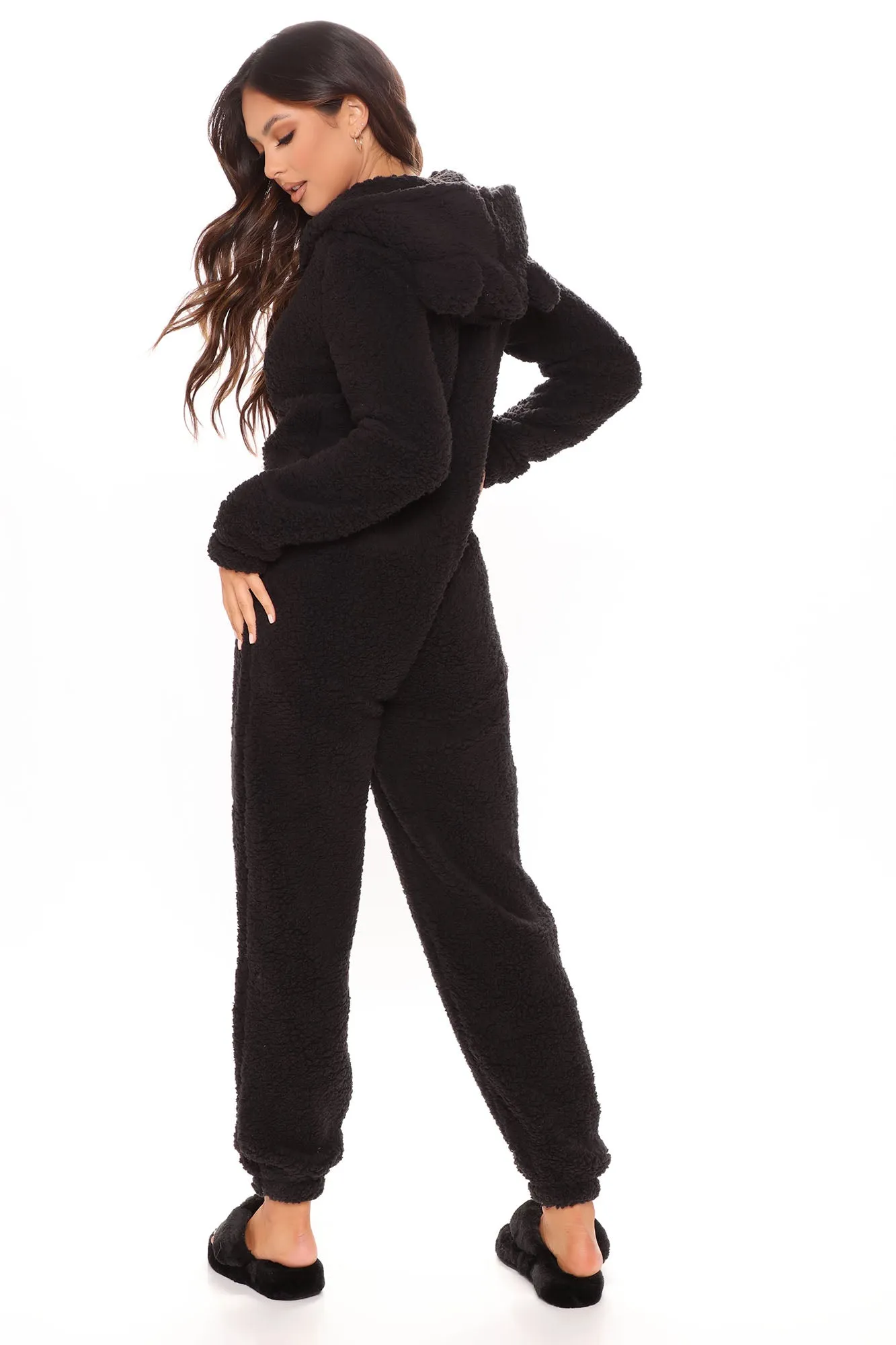 Bear Babe PJ Jumpsuit Onesie - Black