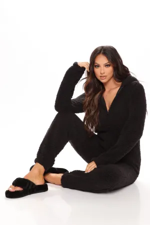 Bear Babe PJ Jumpsuit Onesie - Black