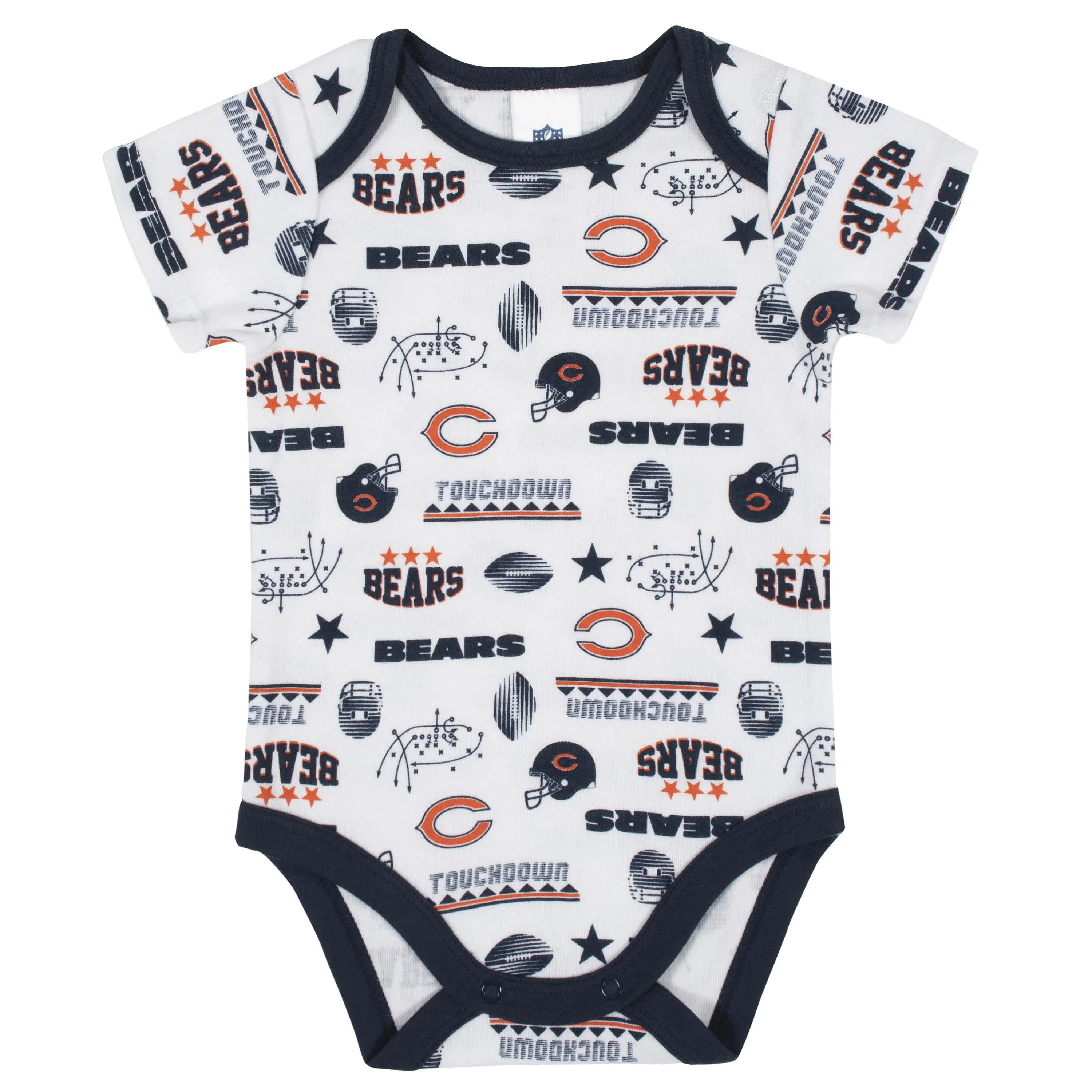Bears Baby Boys 3-Piece Bodysuit, Bib, and Cap Set