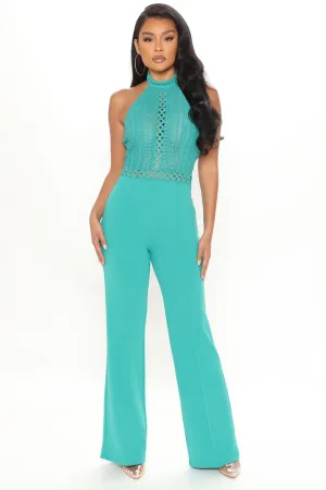 Believe In Me Jumpsuit - Emerald