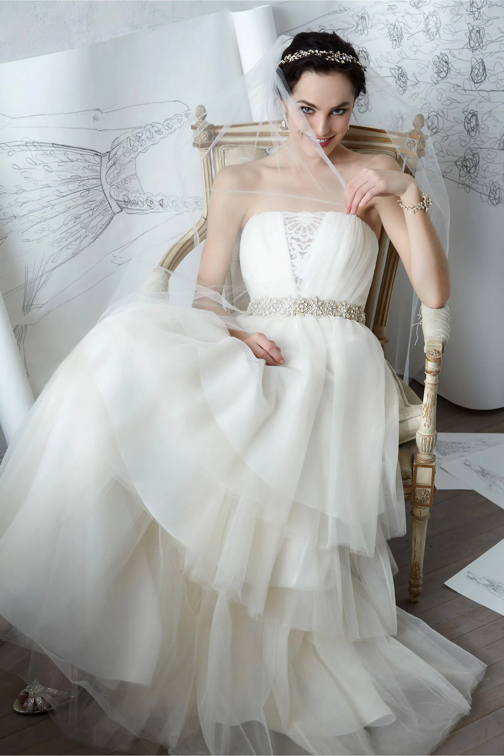 BHLDN Badgley Mischka Faye Gown