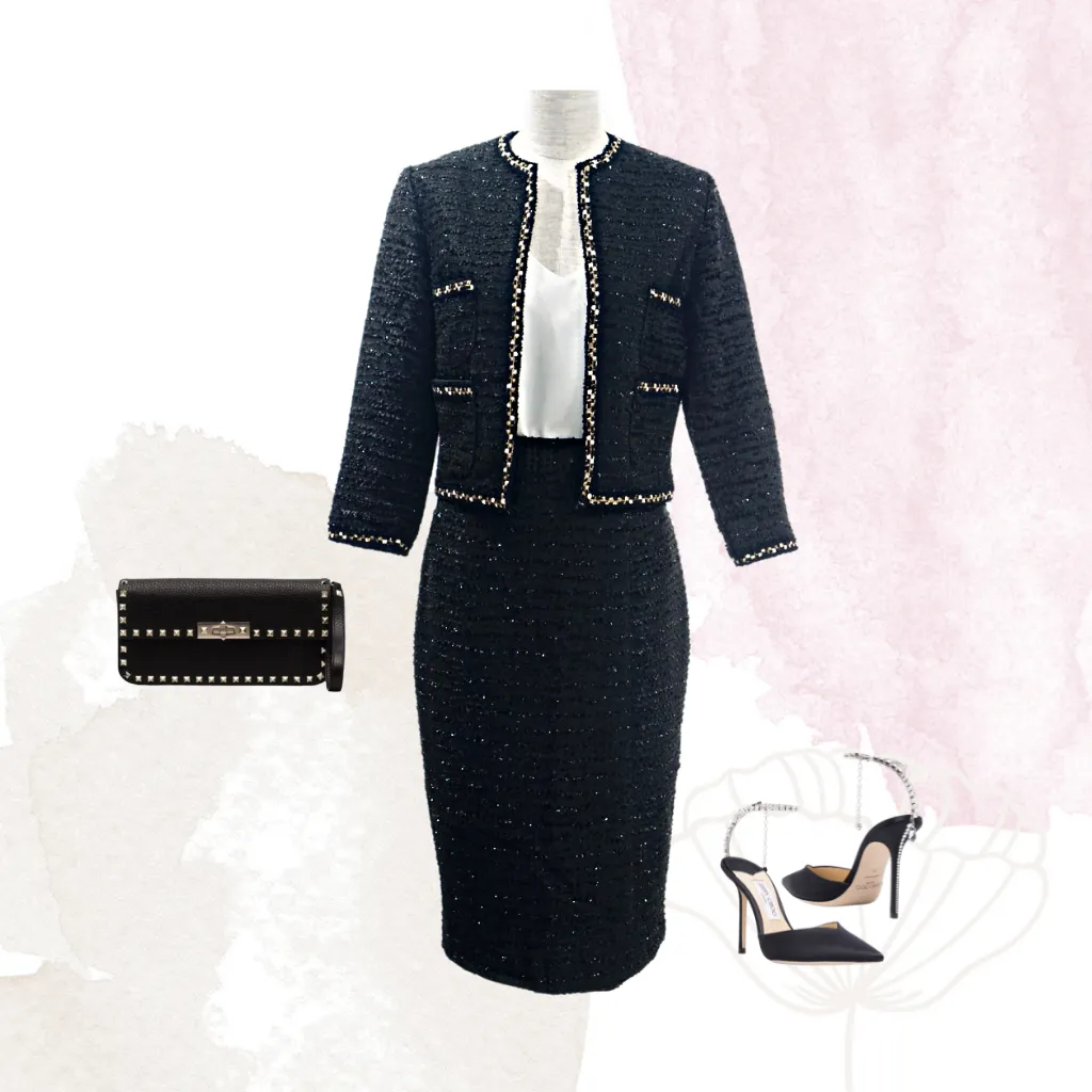 Black Tweed Skirt