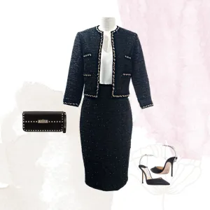 Black Tweed Skirt