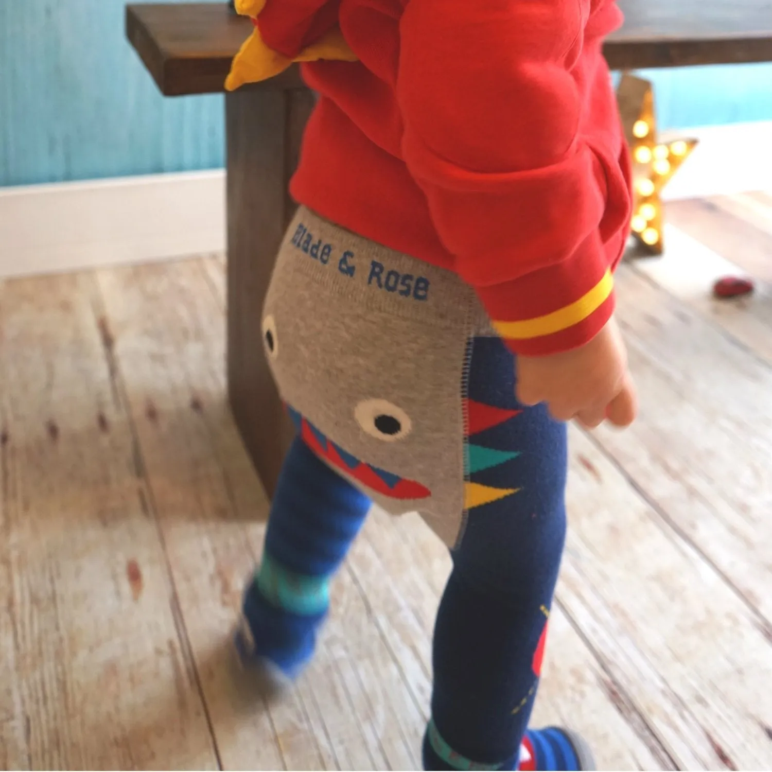 Blade and Rose Ziggy Leggings 怪獸純棉嬰兒無縫彈力屁屁褲(1-2y/2-3y/3-4y)