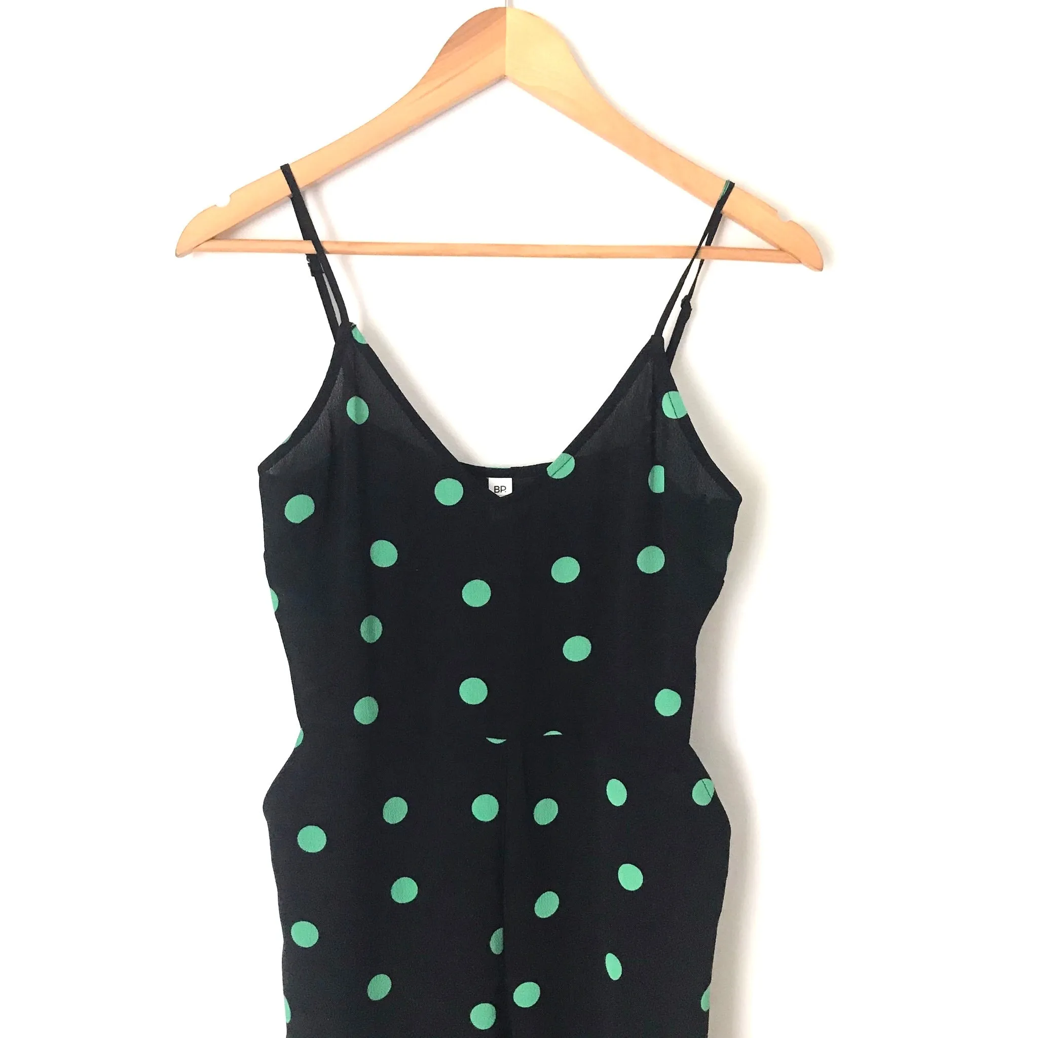 BP Polka Dot Cropped Leg Jumpsuit- Size XS