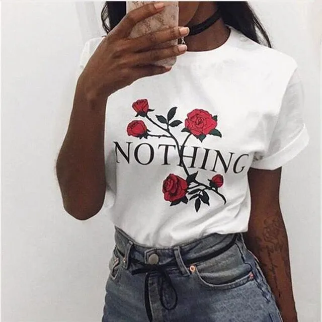 Brand New Summer Harajuku T-Shirts Women Short Sleeve Mouse Print Female T Shirt Woman O-neck Punk Tee Tops Casual Clothing