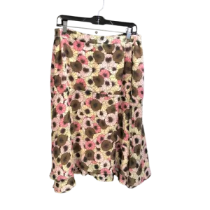 Brown & Pink Skirt Midi Sag Harbor, Size Xl