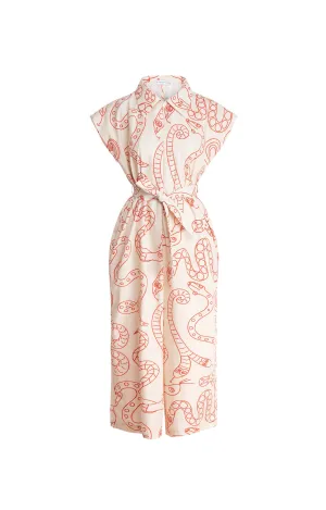 BUTELLA poplin jumpsuit 'Snakes'