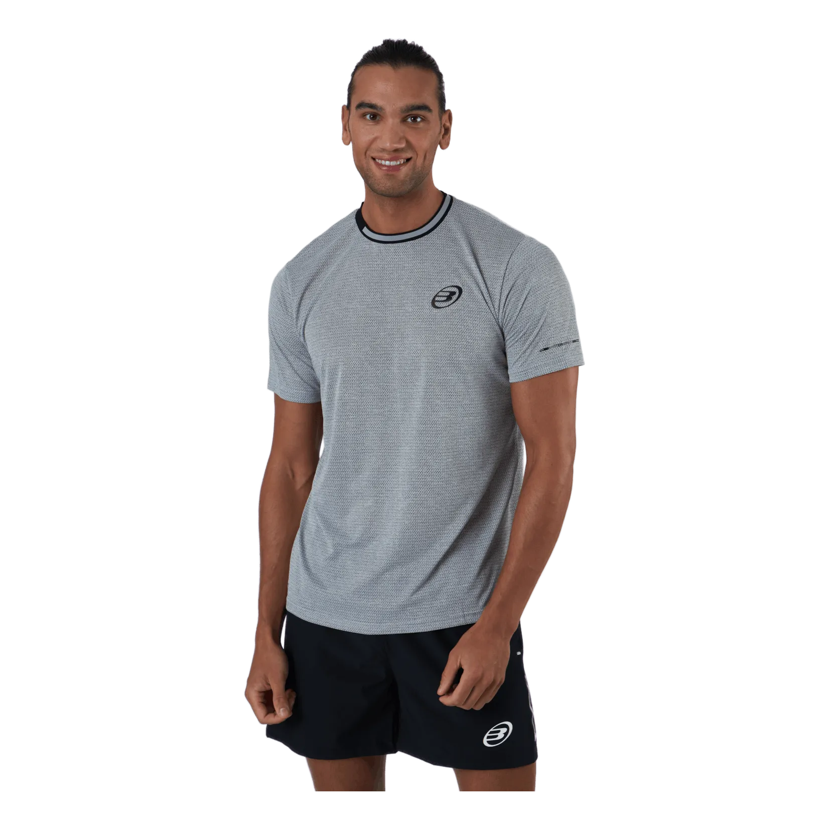 Camiseta Bullpadel Micay 202 Gris Claro Tej.bicolor