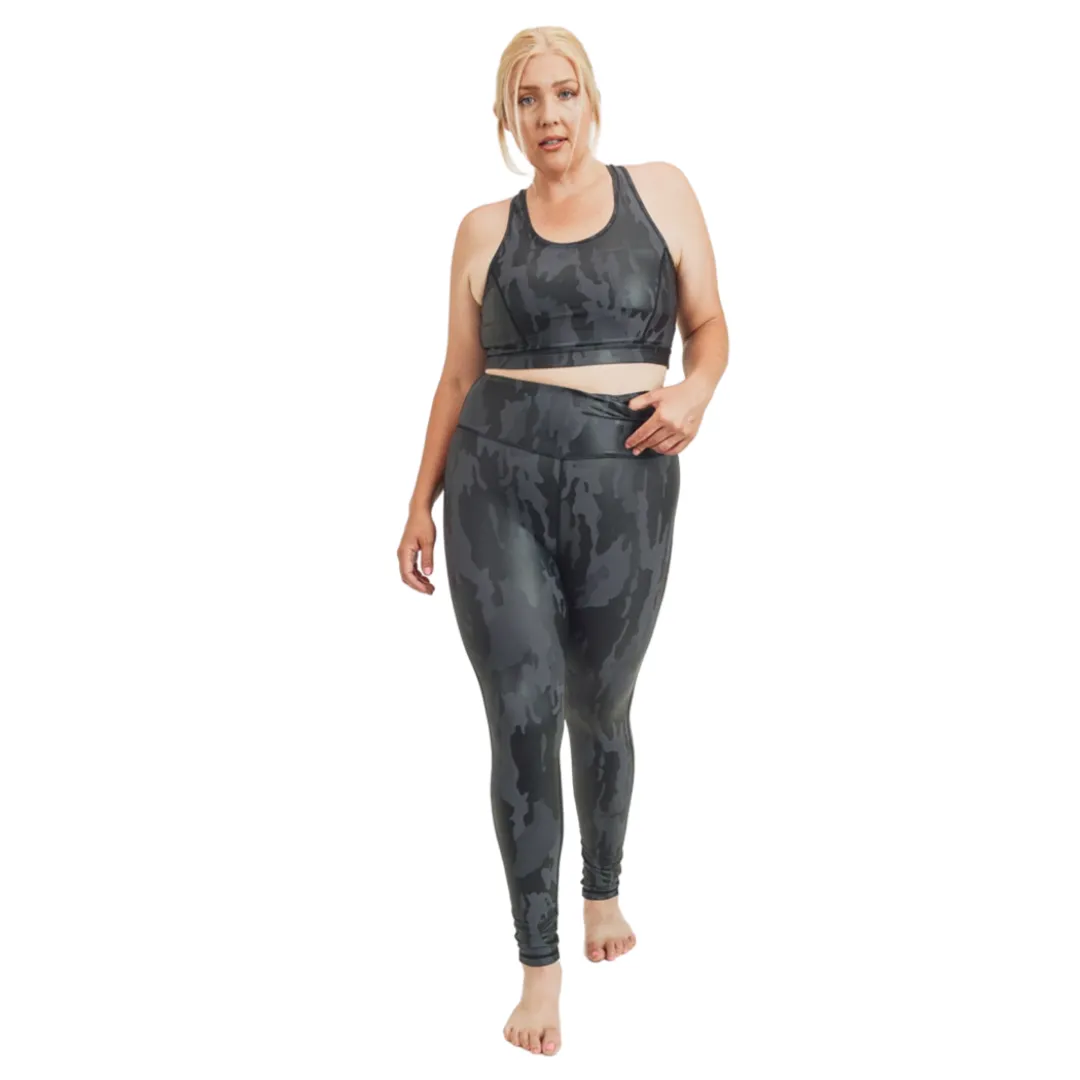 Camo Foil Highwaist Leggings - Crvy