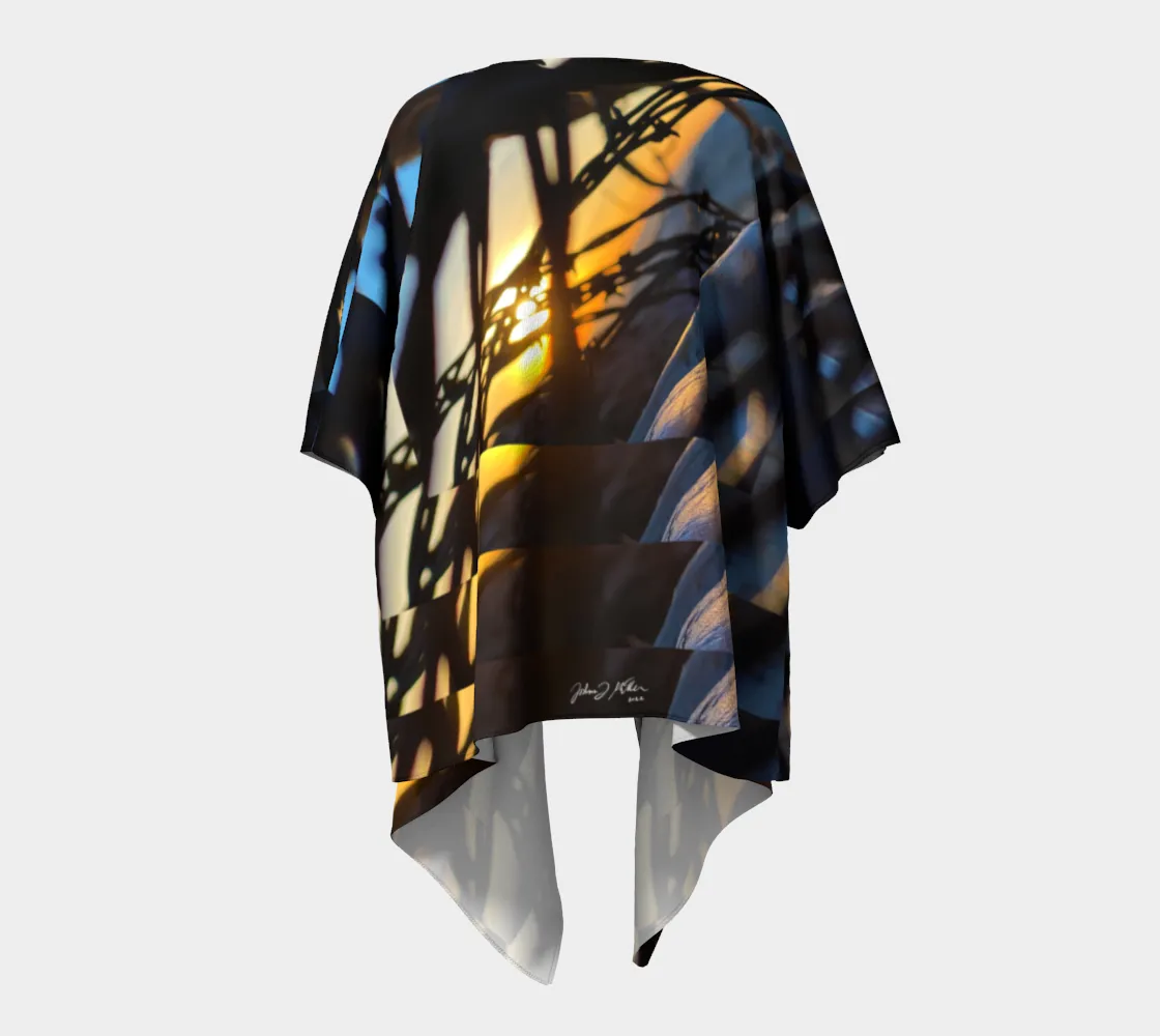 Chain & Wood Draped Cardigan - Spring/Summer 2022