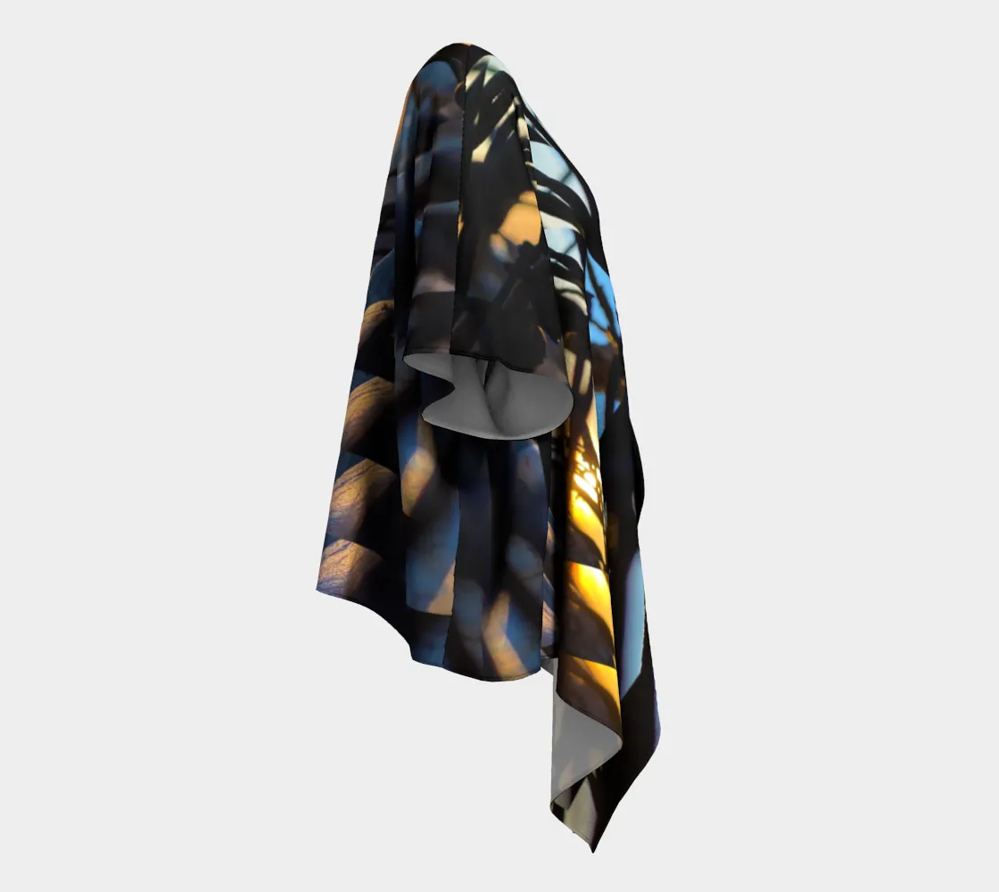 Chain & Wood Draped Cardigan - Spring/Summer 2022