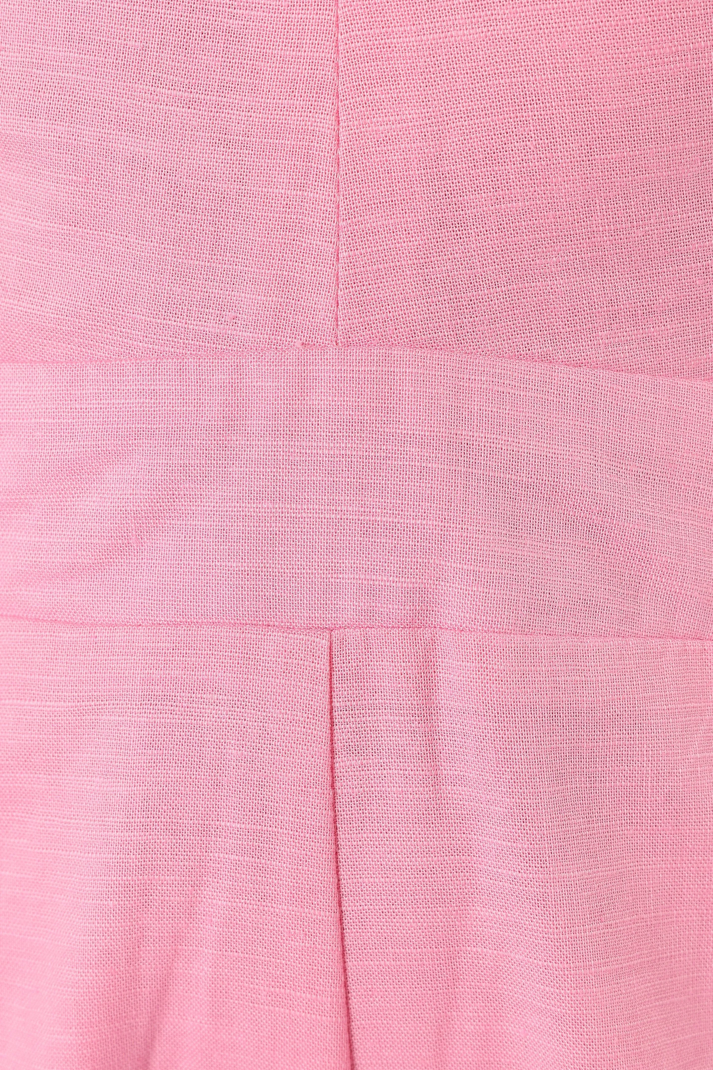 Christina Linen Jumpsuit - Pink