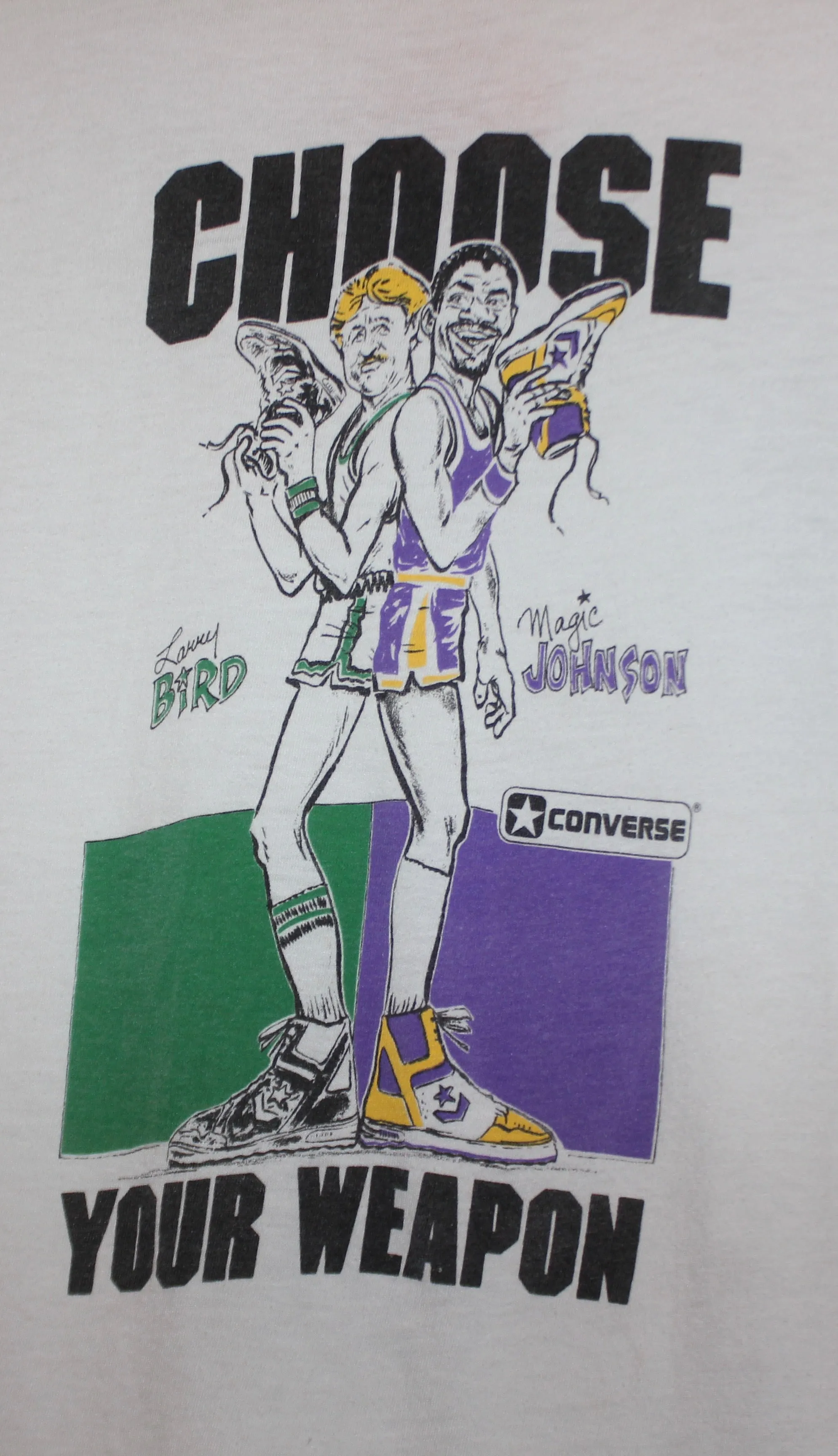 Converse Larry Bird & Magic Johnson T-Shirt: S
