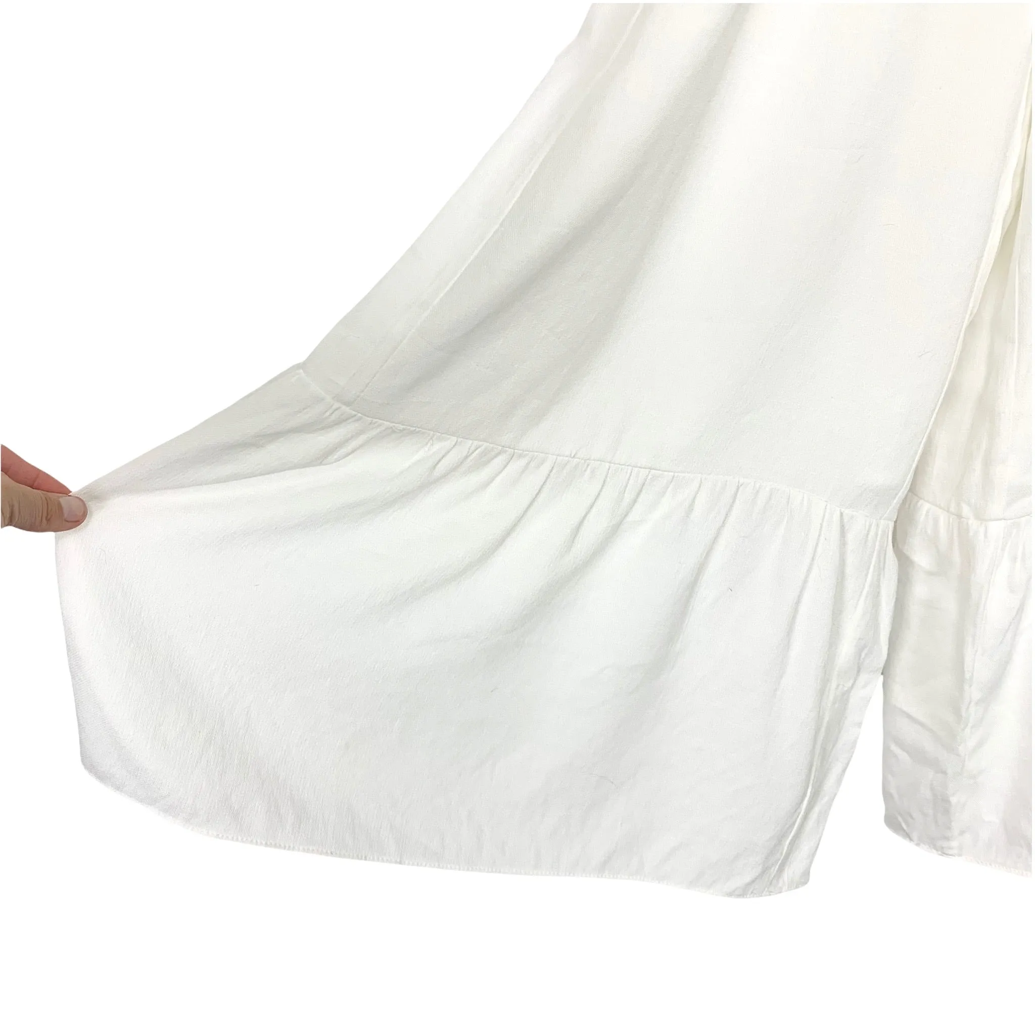 DO BE White Belted Wide Leg Jumpsuit NWT- Size S