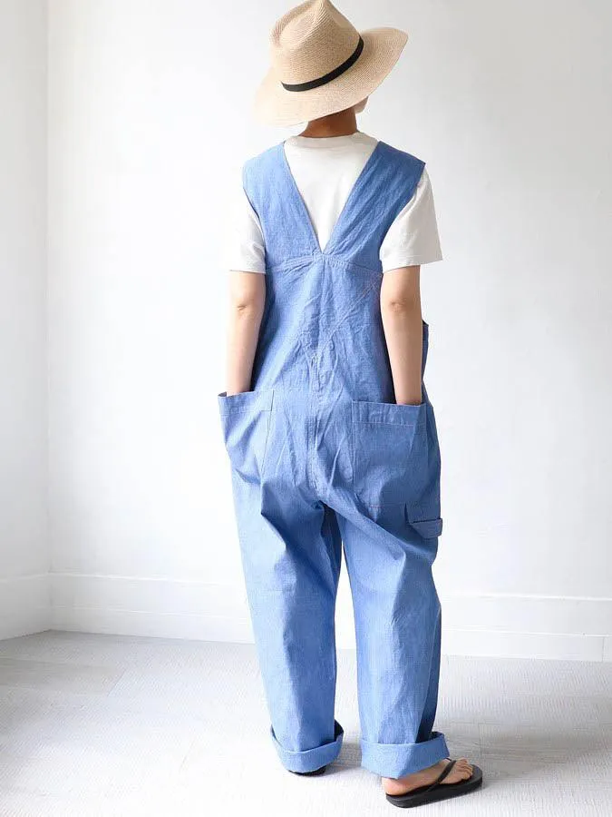 Dungaree Overalls - Light Indigo