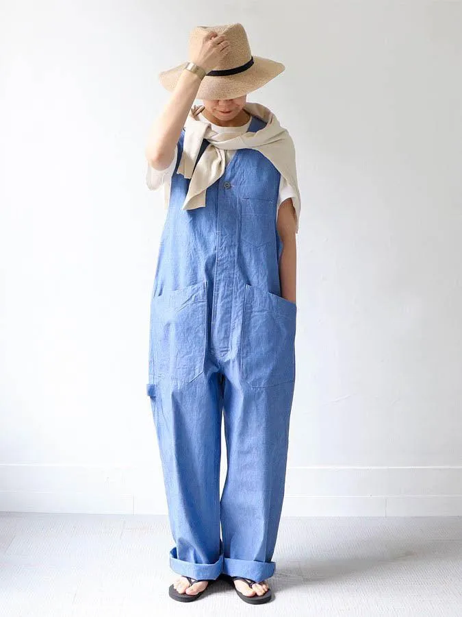 Dungaree Overalls - Light Indigo