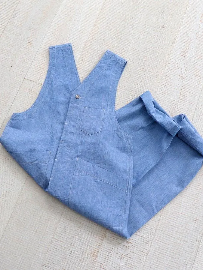 Dungaree Overalls - Light Indigo