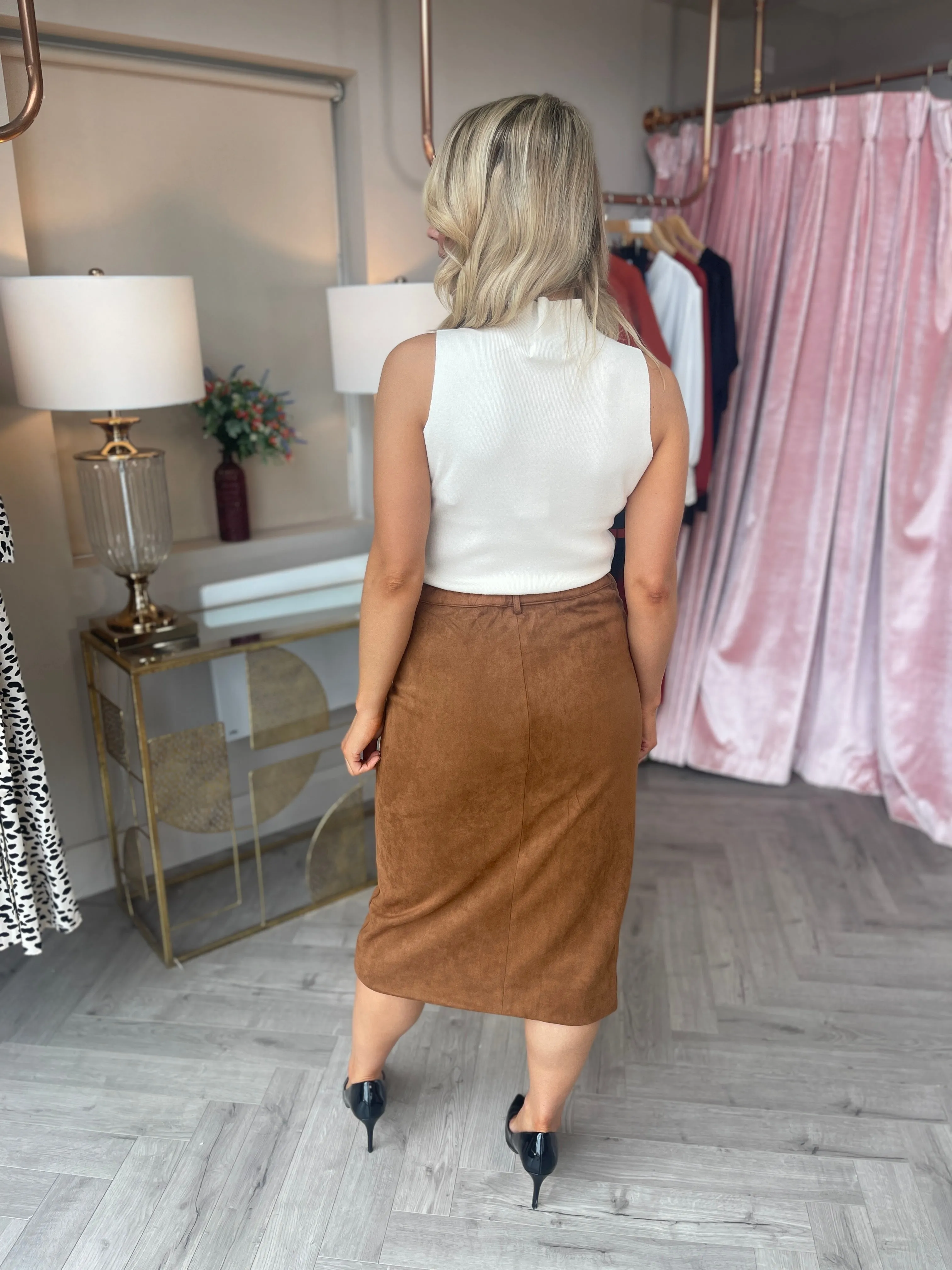 Eliza Suedette Skirt