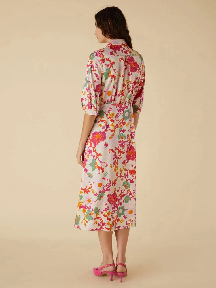 Emme Marella Aereo Dress Cream Floral