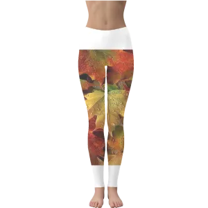 falling leaves Leggings