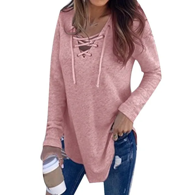 Fashion Women Long Sleeve T-shirt