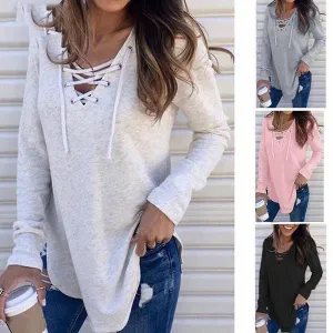 Fashion Women Long Sleeve T-shirt