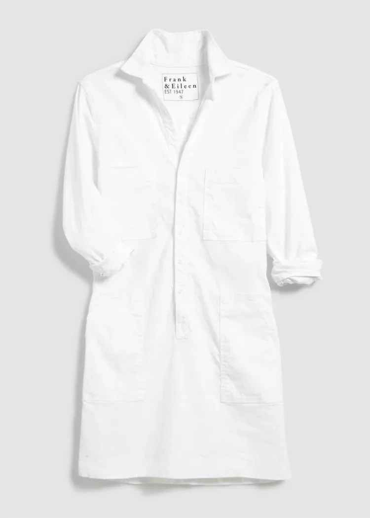 Frank & Eileen | Long Sleeve Playsuit Dress | Italian Performance Linen