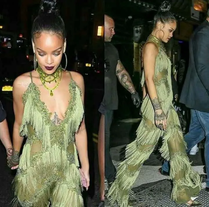 Fringed Halter Jumpsuit in Green