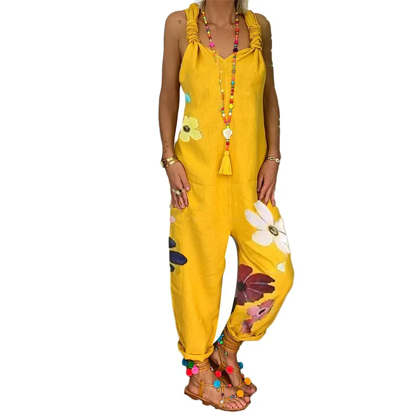 Funki Buys | Pants | Women's Rompers Loose Fit Bib Overalls