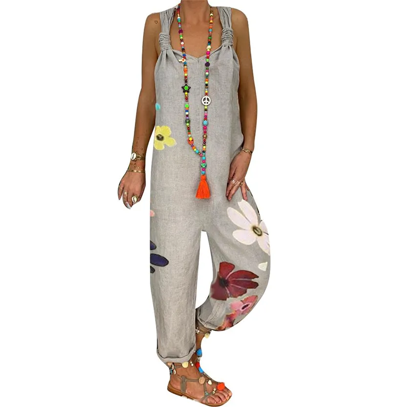 Funki Buys | Pants | Women's Rompers Loose Fit Bib Overalls