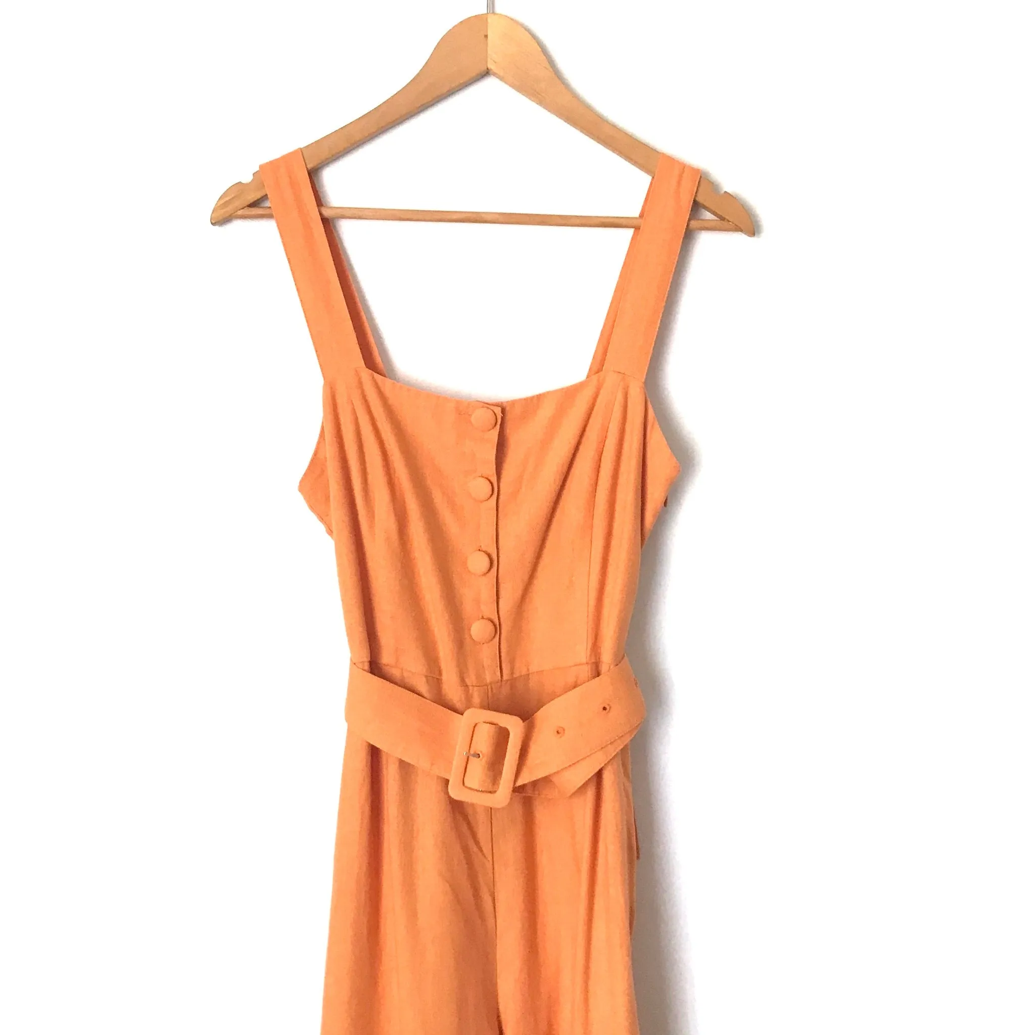 Glassons Tangerine Wide Leg Belted Jumpsuit- Size 8